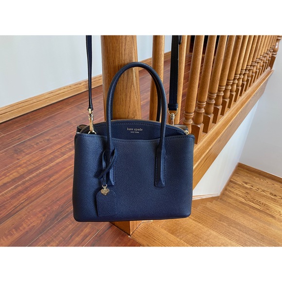 Kate Spade Navy Blue Satchel - Picture 9 of 11